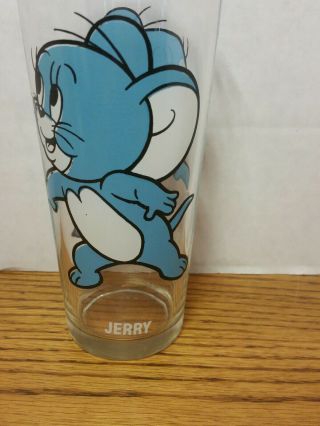 Vintage Jerry Of Tom And Jerry 6 " 1975 Pepsi Collectors Series Drinking Glass