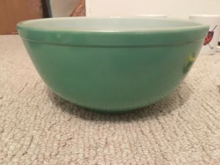 Vintage Pyrex 403 - 2 1/2 Quart Primary Green Mixing Bowl - Ovenware 8.  5”