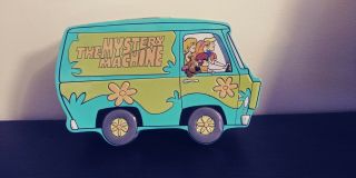 Vintage 1998 Scooby Doo The Mystery Machine Tin Box - 3 - D Features.
