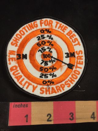 Vtg N.  E.  Quality Sharpshooters Patch - Gun Target Shooting For The Best 80xc