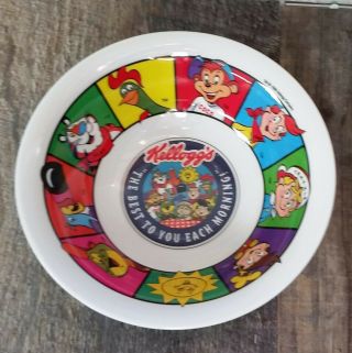 Kellogg Company The Best To You Each Morning Cartoon Character Bowl Vintage 1996
