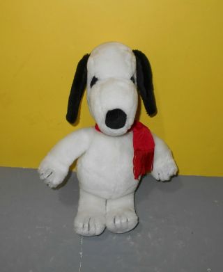 Vintage Peanuts Flying Ace Snoopy 11 " Plush Stuffed Toy Applause 15813