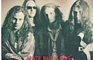Alice In Chains,  Vintage Postcard.  Int.