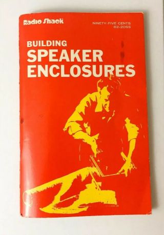 1974 Radio Shack Building Speaker Enclosures 1st Edition Vintage Stereo Book