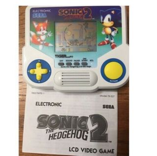 1988 Tiger Electronics Sonic The Hedgehog 2 Handheld Game Vintage