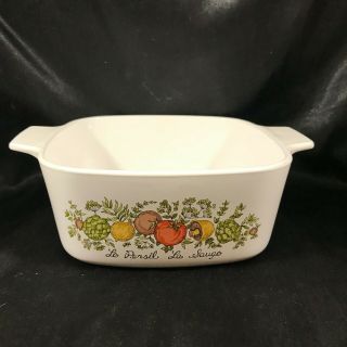 Vintage Corning Ware A - 1 - 1/2 - B Spice Of Life Casserole Dish 1.  5 Qt No Lid
