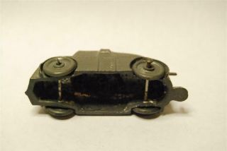 Vintage cast metal/Lead Toy WW1 era military 4 wheeled armoured car 5