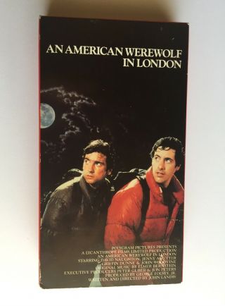 An American Werewolf In London (vhs,  1992) Vintage Retro Halloween Classic