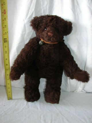 Vintage Artist Crafted Teddy Bear Pamela Wooly Stitched Nose 15 Inch