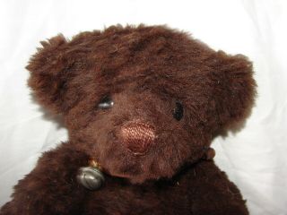 VINTAGE ARTIST CRAFTED TEDDY BEAR PAMELA WOOLY STITCHED NOSE 15 INCH 2
