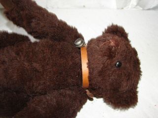 VINTAGE ARTIST CRAFTED TEDDY BEAR PAMELA WOOLY STITCHED NOSE 15 INCH 5