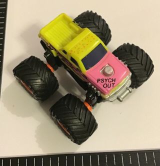 Vtg Galoob Micro Machines PSYCH OUT Pickup Type 1 Monster Truck 4x4 Rare 2