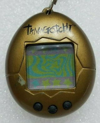 Vintage 1997 Bandai Tamagotchi Virtual Pet In Gold - Parts