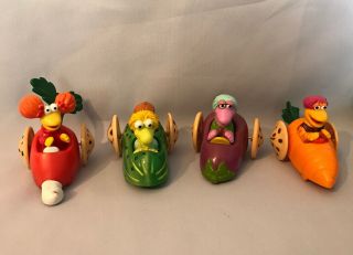 Muppets Fraggle Rock Mcdonalds Happy Meal Toys Complete Set Of 4 Vintage 1987
