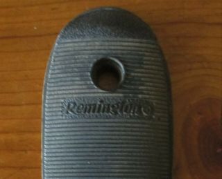 Vintage Remington Black Metal Aluminum Butt Plate Marked Alcoa G1 D17015 Curved