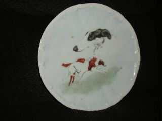 Vintage Hand Painted Borzoi Plate - Limited Edition