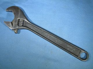 Vintage Crescent Tool Co.  At110 10 " Combination Wrench Made In Jamestown,  Ny Usa