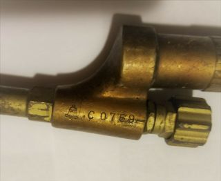 Vintage Welding Torch has a Bell and serial number etching 2