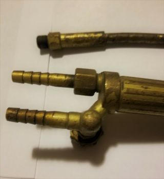 Vintage Welding Torch has a Bell and serial number etching 4