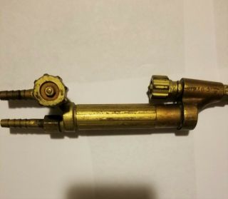 Vintage Welding Torch has a Bell and serial number etching 5