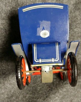 Vintage Tin Car 1950 ' s Modern Toys lever action Car made in Japan great 8