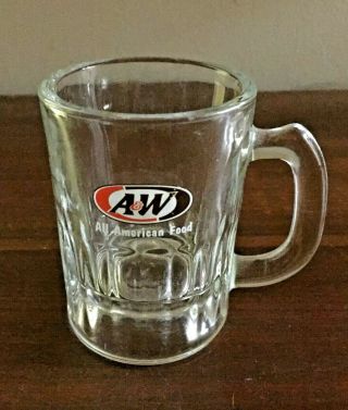 Vintage A & W Root Beer 3 1/4 " Mini Mug All American Food