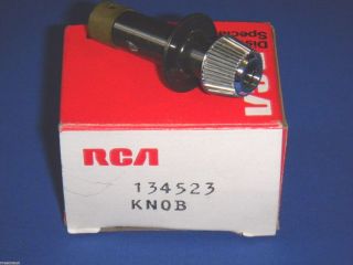 Vintage Rca 134523 Black & White Tv Tuning Knob - On/off Volume Control 1970s Nos