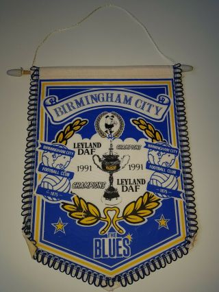 Classic Vintage Birmingham City Fc - Large Football Emblem Pennant