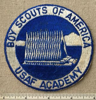 Vintage Usaf Academy Boy Scouts Of America Large 4 " Jacket Patch Bsa Military