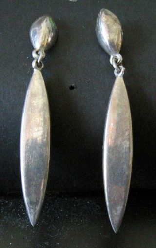 Vintage - 925 Sterling Silver - Dangle Earrings