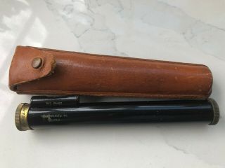 Antique / Vintage Kuker - Ranken Hand Level Survey Tool.  Leather Case.