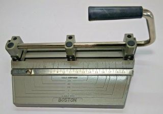 Vintage Hunt Boston 3 Hole Punch Adjustable Heavy - Duty Metal
