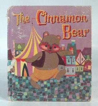 Vintage 1961 Tell A Tale Book Whitman The Cinnamon Bear Fuzzy Wuzzy Book
