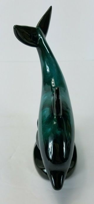 Vintage Blue Mountain Pottery Dolphin Ceramic Pottery Figurine Statue 4