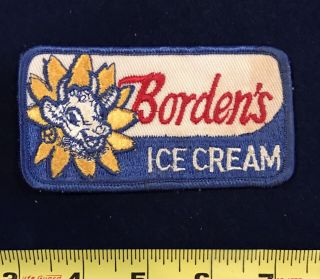 Vintage Bordens Ice Cream Dairy Uniform Patch