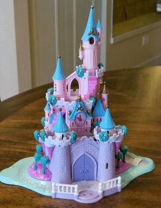 Polly Pocket Vintage Bluebird 1995 Disney Cinderellas Castle Lights Up Expands