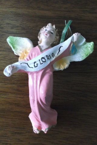 Vintage Chalkware Nativity Figure Made In Italy Angel