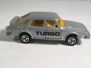 Vintage Majorette Saab Turbo Diecast Car Made In France Htf Silver