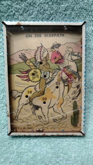 Vtg Lone Ranger Series 6 On The Warpath Game Puzzle 1940s Great Graphics