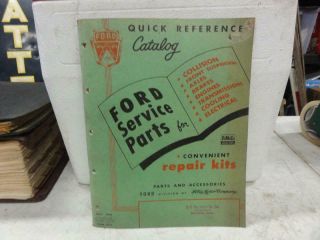 Vintage 1949 - 1954 Ford Service Parts Quick Reference Book