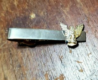 Vintage Sterling Silver Eagle Boy Scouts Of America Bsa Tie Clip