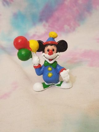 Vintage Walt Disney Applause Clown Mickey Mouse Pvc Figure