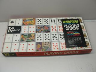 Vintage Kling Windproof Magnetic Steel Playing Cards