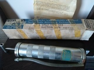 Draper Suction Gun Oil Grease Model No.  S13,  Vintage Boxed