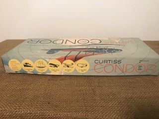 Vintage Rare 1957 Ideal Toy ITC Curtiss Condor Airplane Plastic Model Kit 3