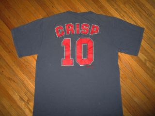 Coco Crisp Cleveland Indians 10 Jersey T Shirt Baseball Vtg 2000s Baseball Large