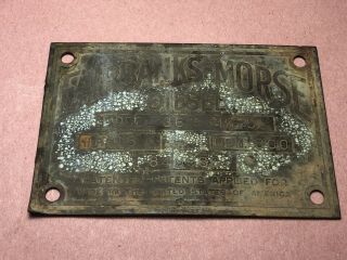 Vintage Fairbanks - Morse Diesel Plaque Hit & Miss Motor (a12)