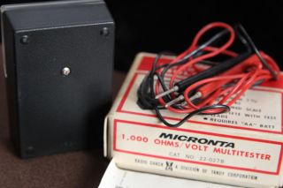 Vintage Radio Shack Micronta 1000 OHMS/VOLT Multitester Tandy Corp - Instruction 4