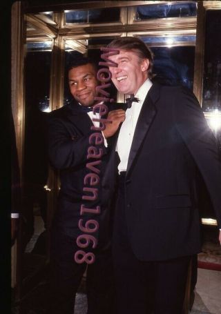 Mike Tyson Donald Trump Vintage 35mm Slide Transparency Photo 8287