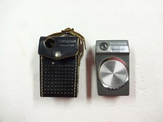 Vintage Westinghouse Am Transistor Radio W/ Case H795p6gp Made Is Usa